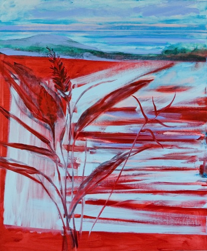 Red Ginger, Vista & Irish Landscape, 48" x 40", oil on linen, 2011.